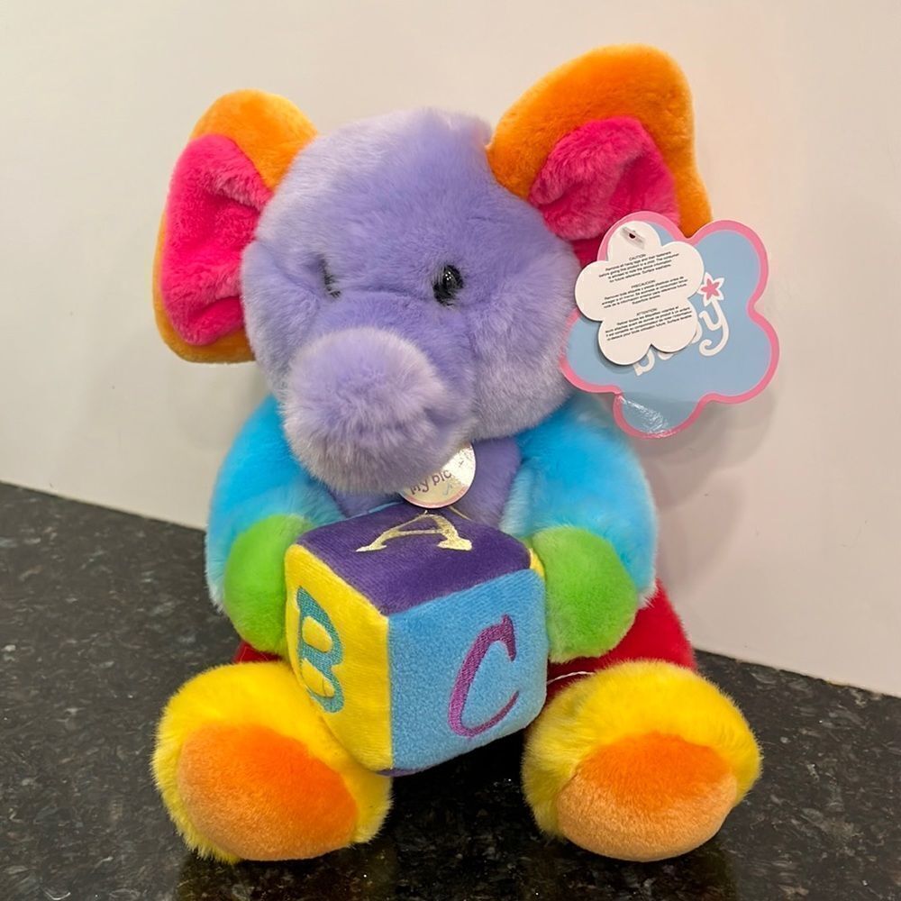 Aurora BABY Elephant Musical with Alphabet Block
